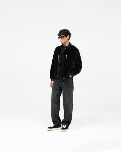 Bordeaux Brushed Jacket - Black
