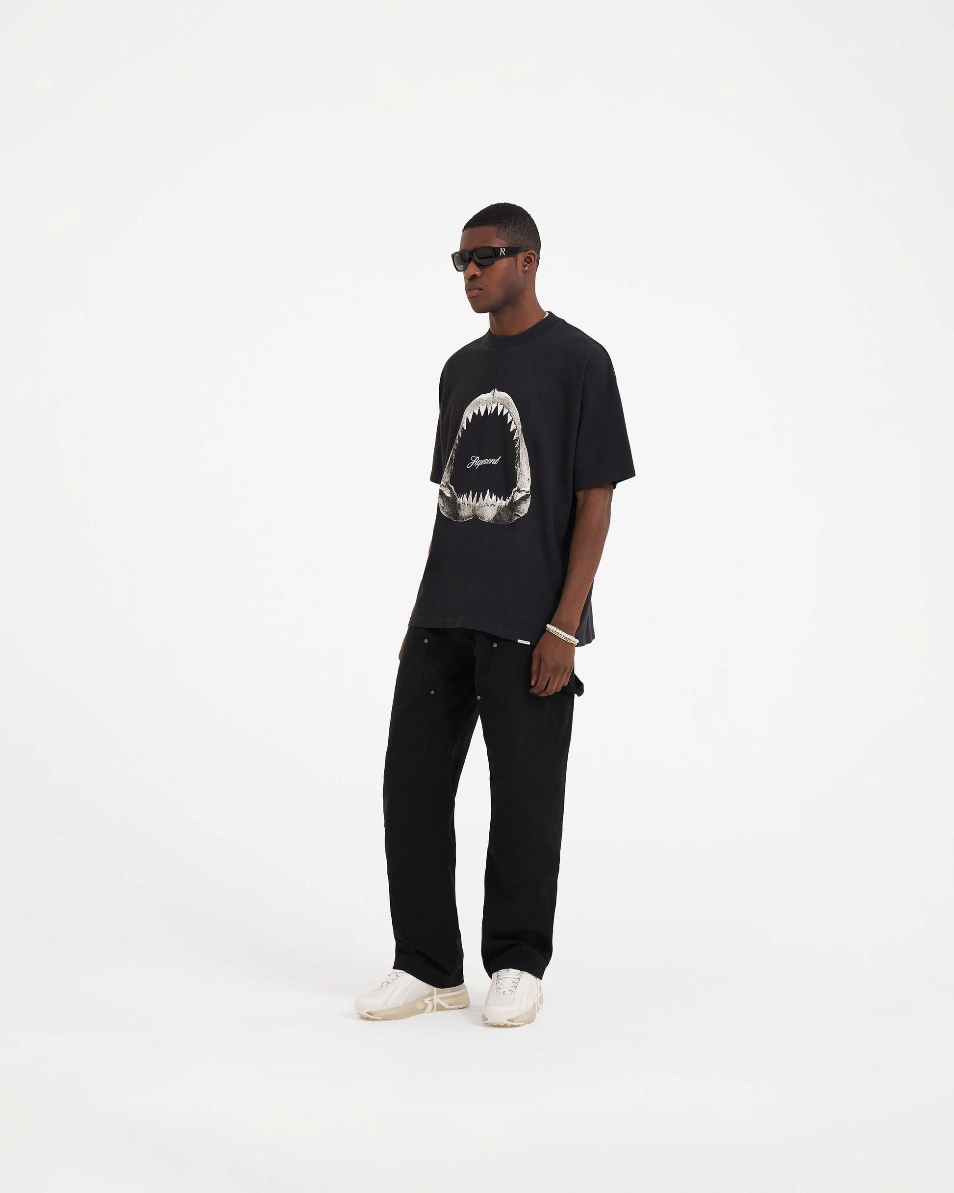 Shark Jaws T-Shirt - Off Black