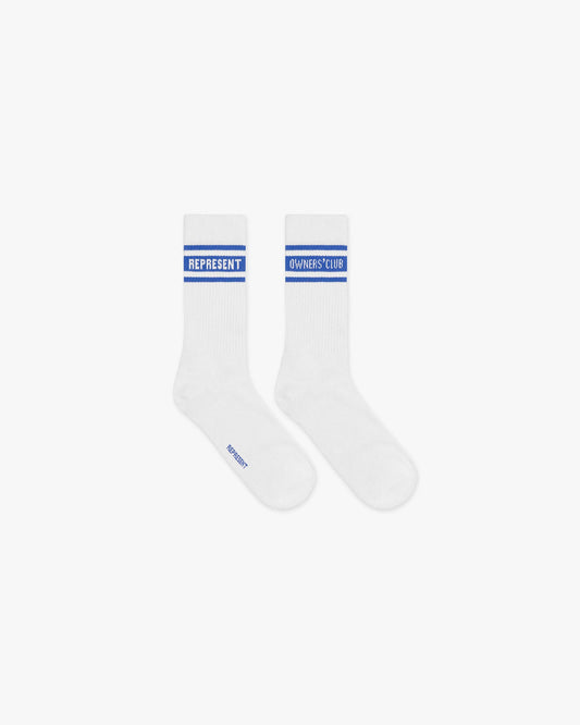 Represent Owners Club Socks - Flat White Cobalt