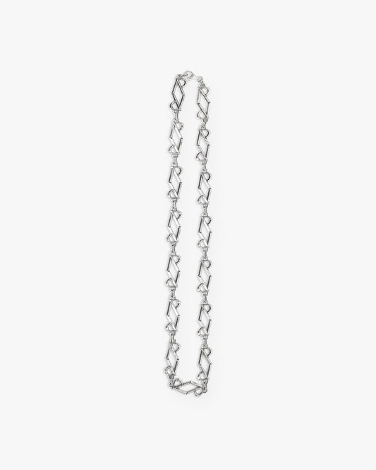 Initial Chain Necklace - Silver