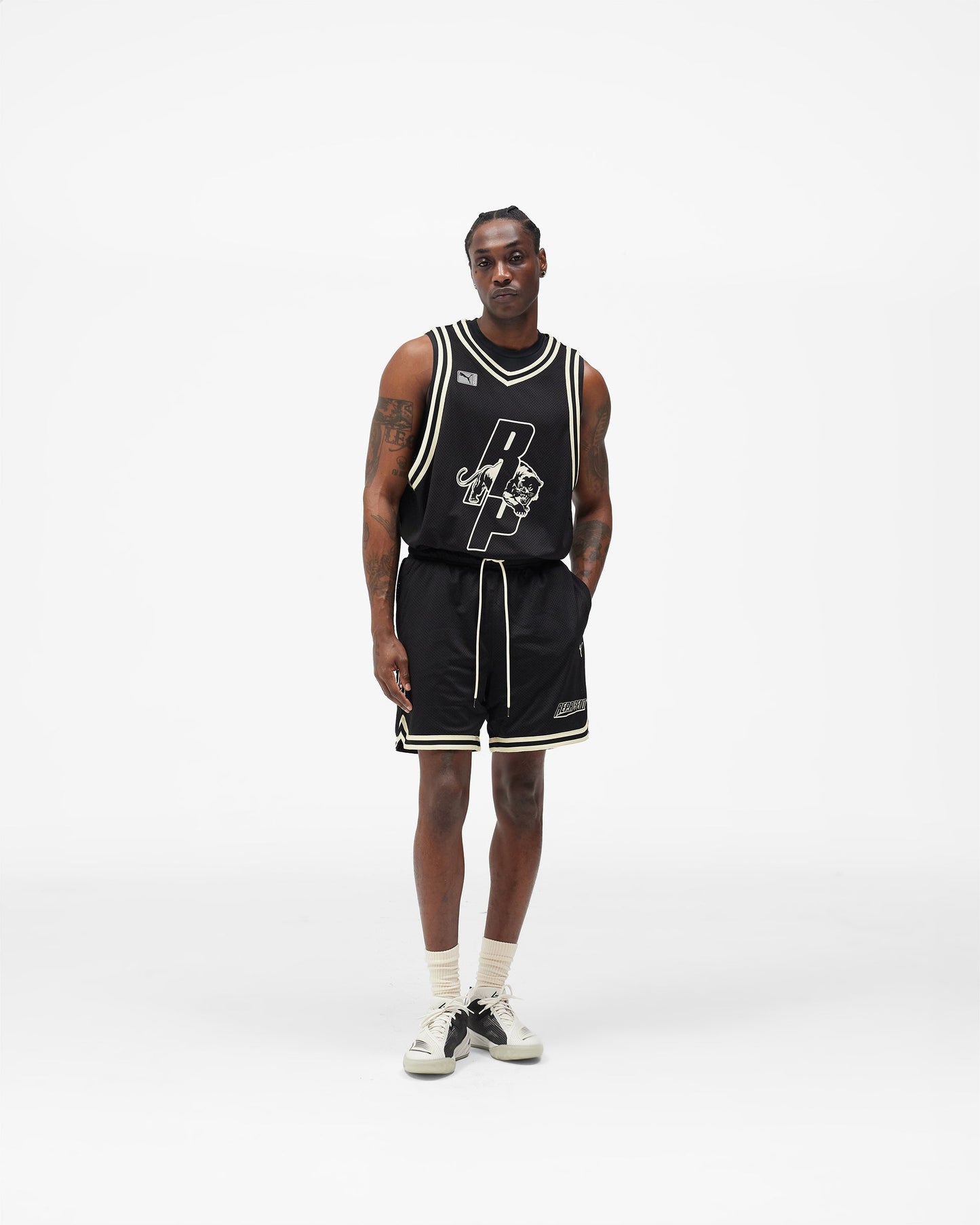 Represent X Puma Shorts - Puma Black