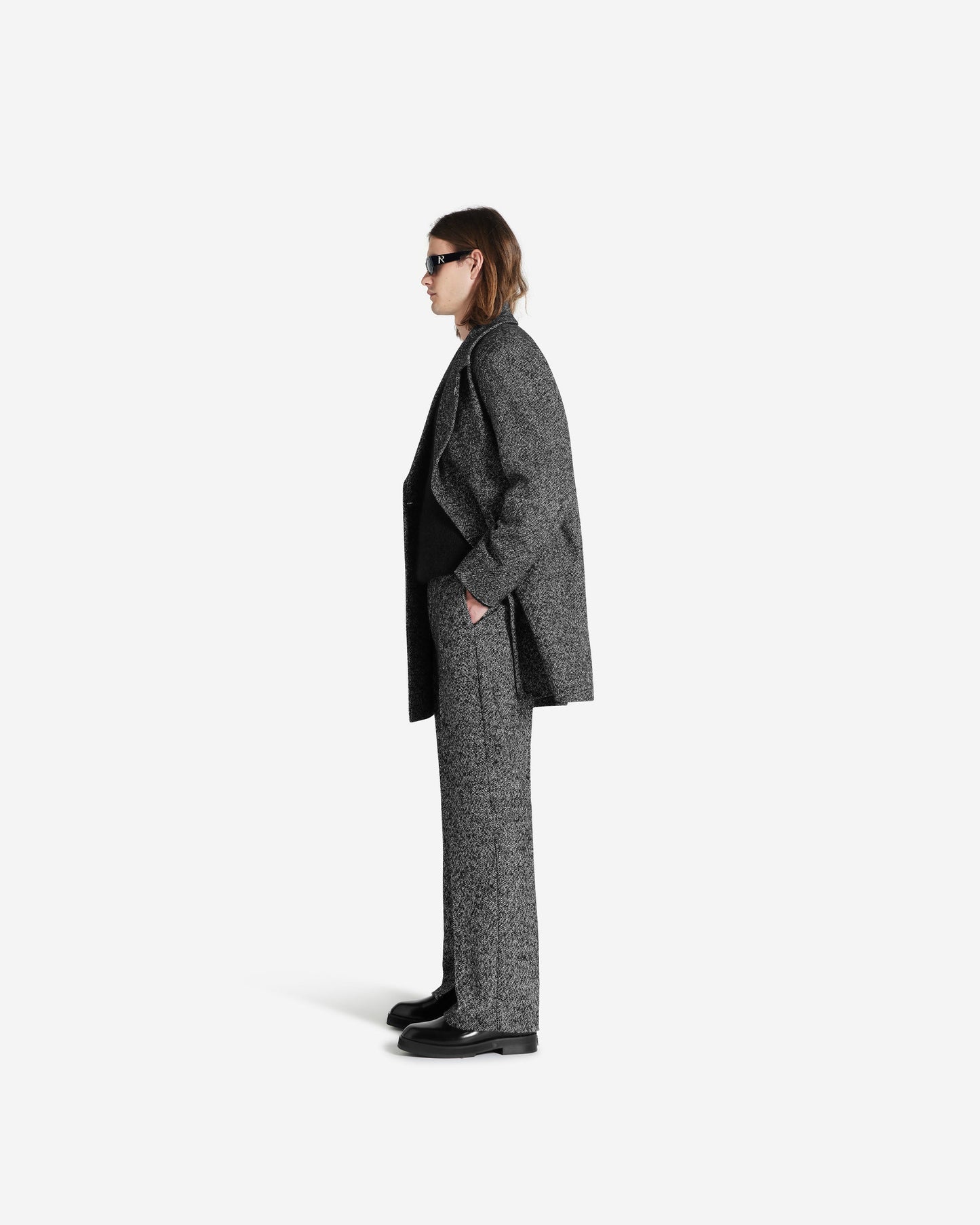 Double Breasted Overcoat - Marble