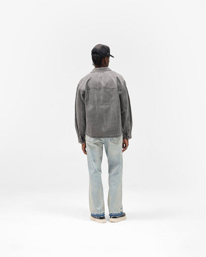 Washed Cotton Shirt - Jet Black