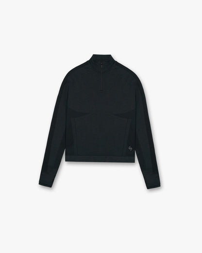247 Sculpt Seamless Quarter Zip Jacket - Black