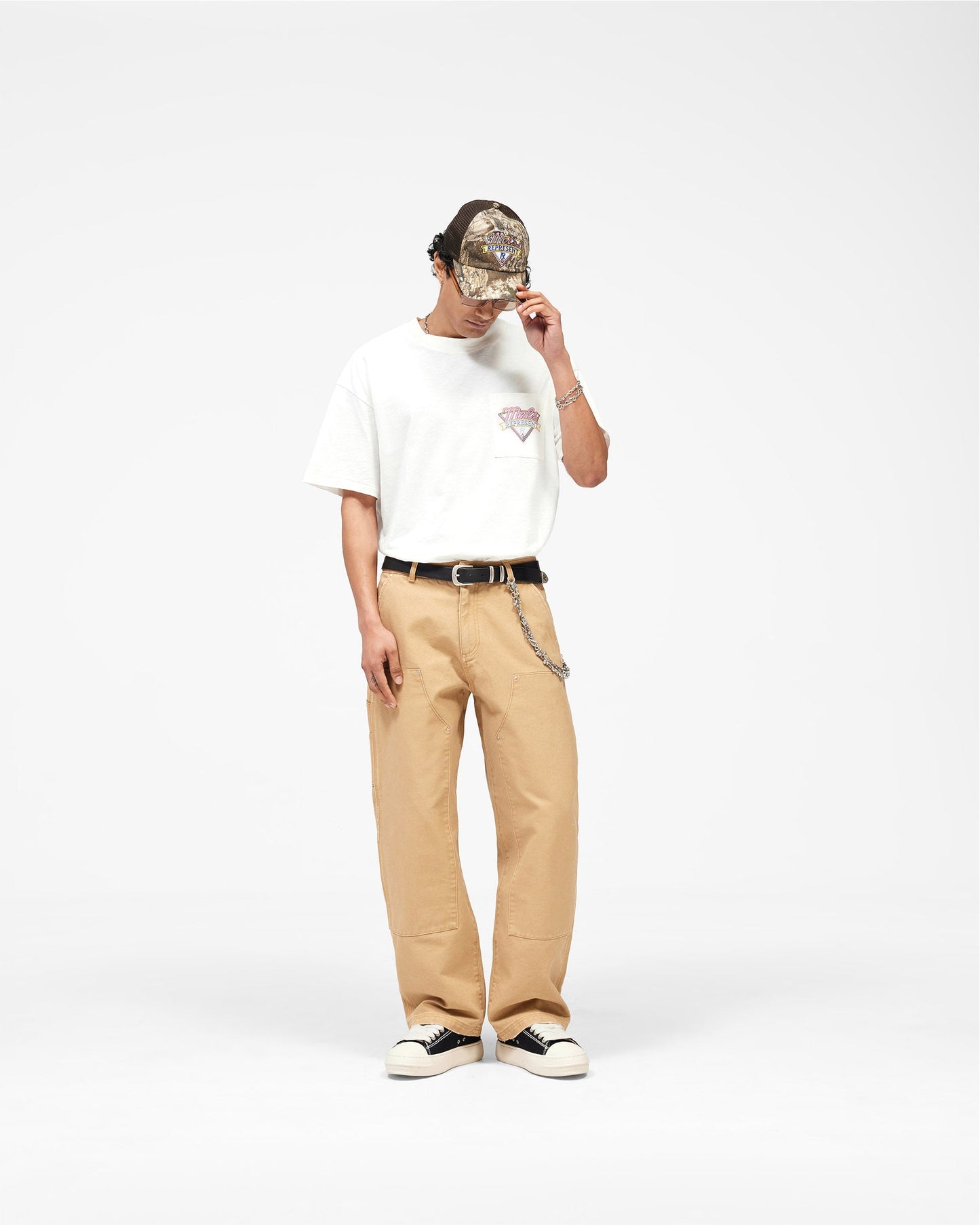 Represent x Mels Diner T-Shirt - Flat White