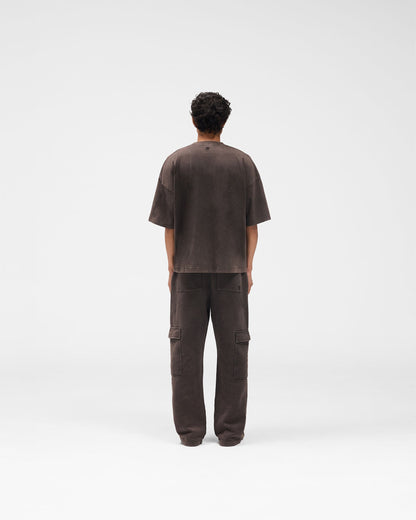 Initial Boxy T-Shirt - Coffee