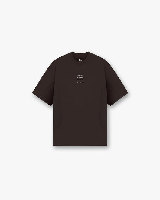 247 Uprising Oversized T-Shirt - Chocolate