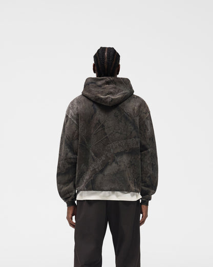 Initial Overdye Realtree® Oversized Hoodie - Overdyed Black