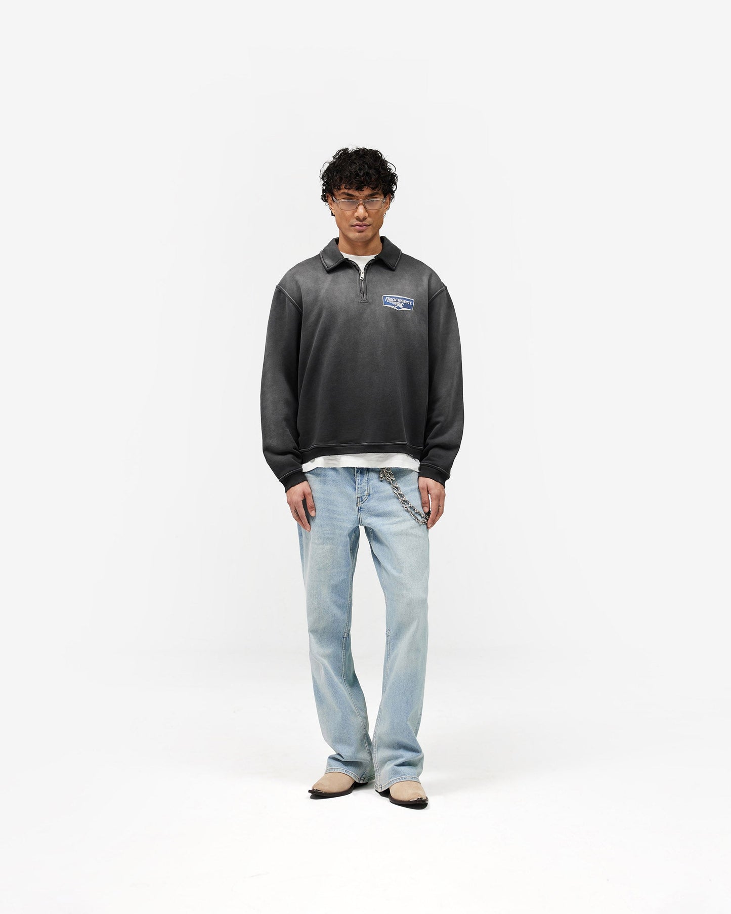 Nothing Faster Quarter Zip Sweatshirt - Stained Black