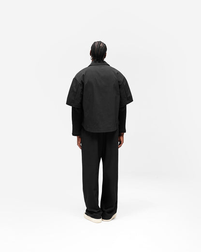Initial Short Sleeve Shirt - Jet Black