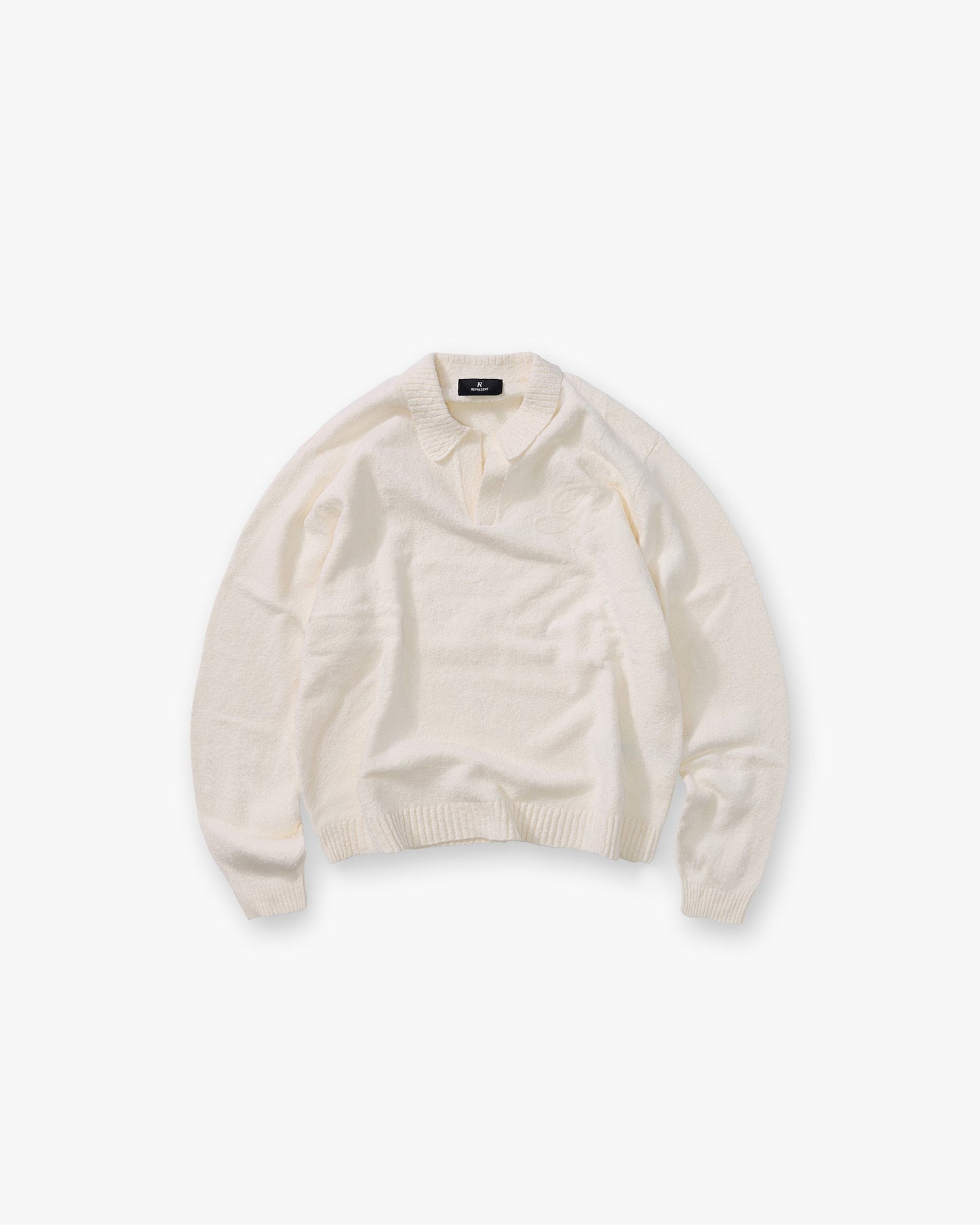 Knitted Polo - Aged White