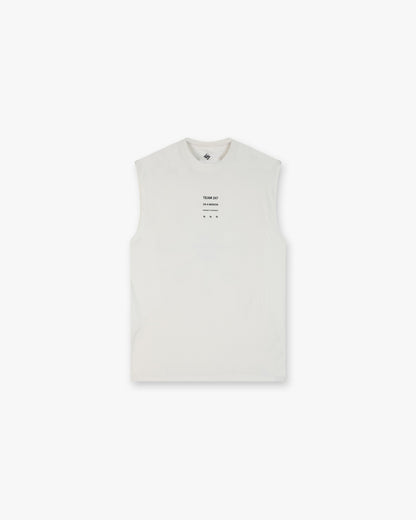 247 Uprising Oversized Tank - Flat White