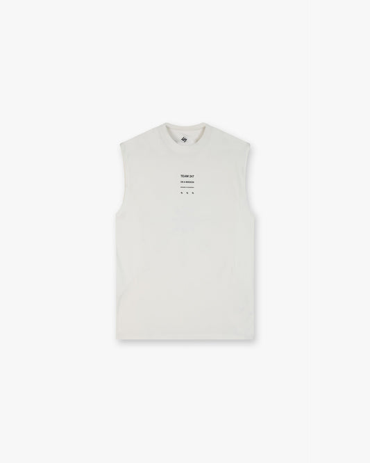 247 Uprising Oversized Tank - Flat White