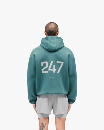 247 Form Zip Hoodie - Teal