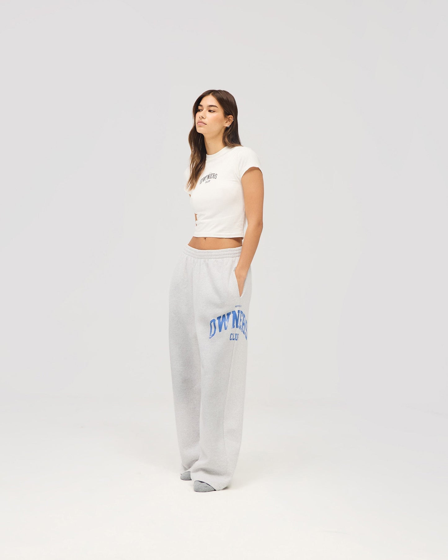 Represent Owners Club Baby Tee - Flat White