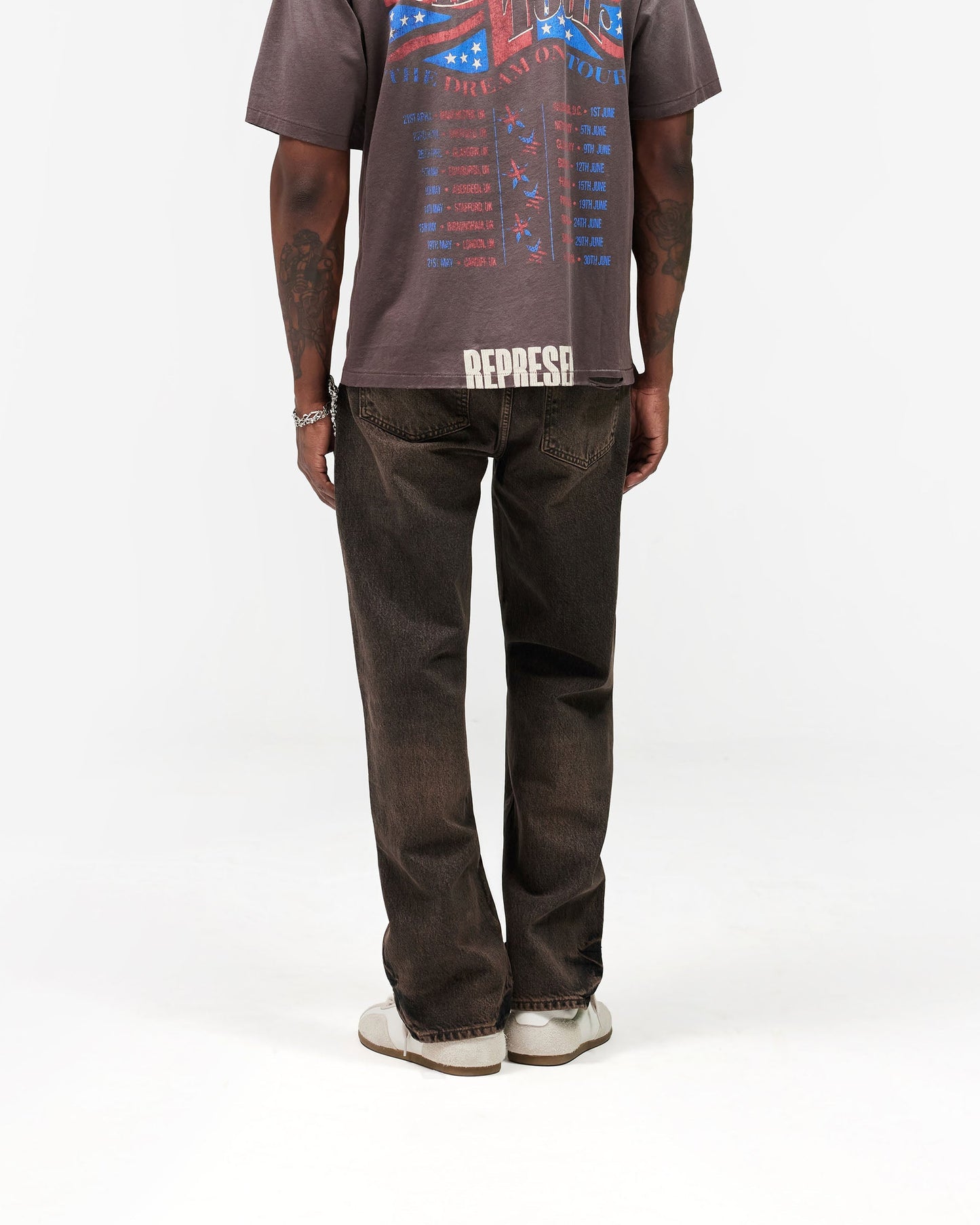 R2 Straight Leg Denim - Bark