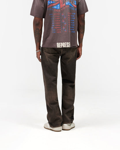 R2 Straight Leg Denim - Bark
