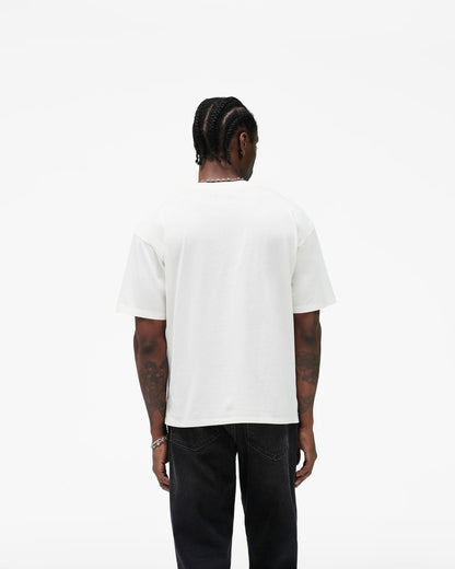 Western Initial T-Shirt - Flat White