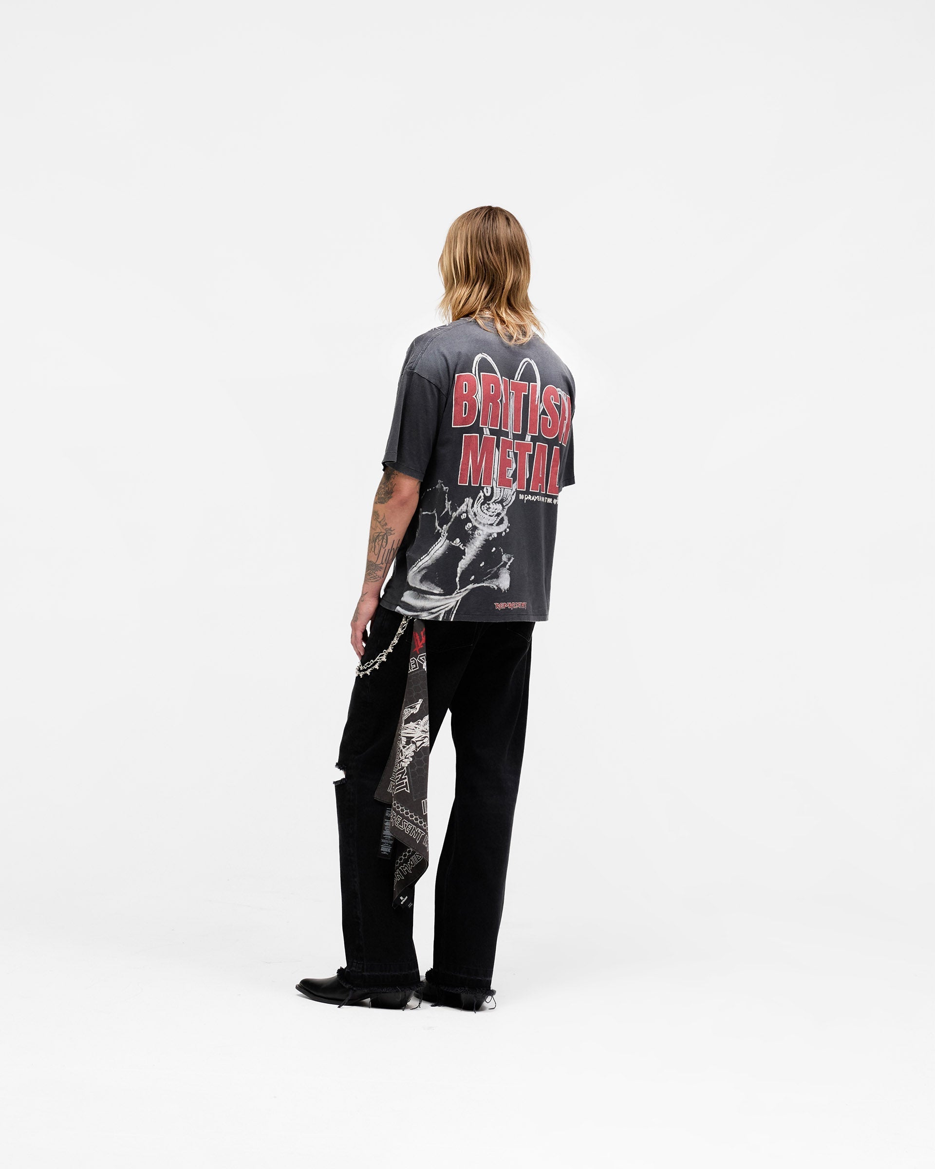 Represent X Iron Maiden British Metal T-Shirt - Stained Brown