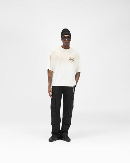 Angel Border T-Shirt - Washed Ecru