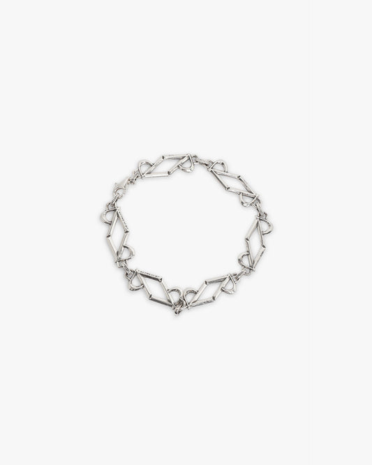 Initial Chain Bracelet - Silver