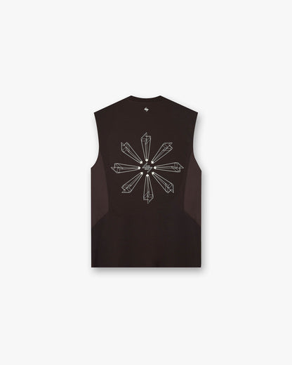 247 Uprising Oversized Tank - Chocolate