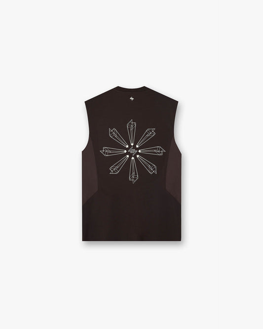 247 Uprising Oversized Tank - Chocolate