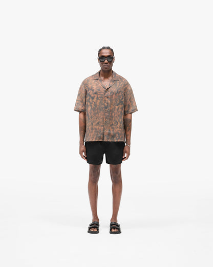 Tortoise Print Shirt - Brown