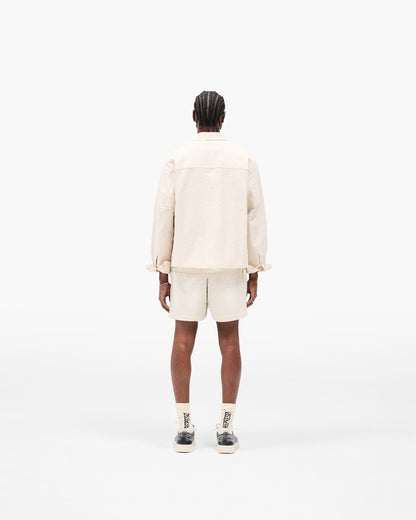 Textured Long Sleeve Shirt - Champagne