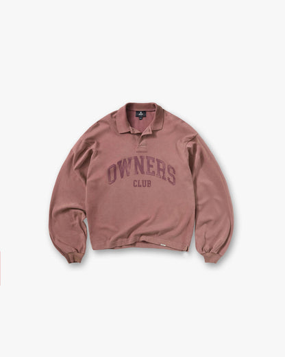Represent Owners Club Rugby Polo - Smoked Rose
