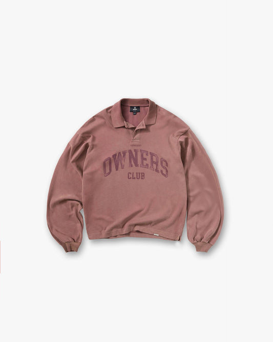 Represent Owners Club Rugby Polo - Smoked Rose