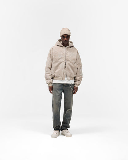 Hooded Bomber - Beige
