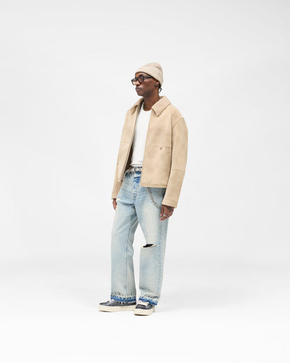 Faux Shearling Jacket - Cafe