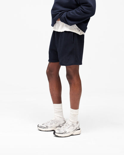 Initial Waffle Shorts - Midnight Navy