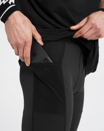 247 Cargo Half Tight - Jet Black