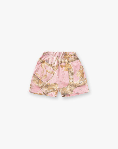 Realtree® Mesh Shorts- Washed Pink Camo