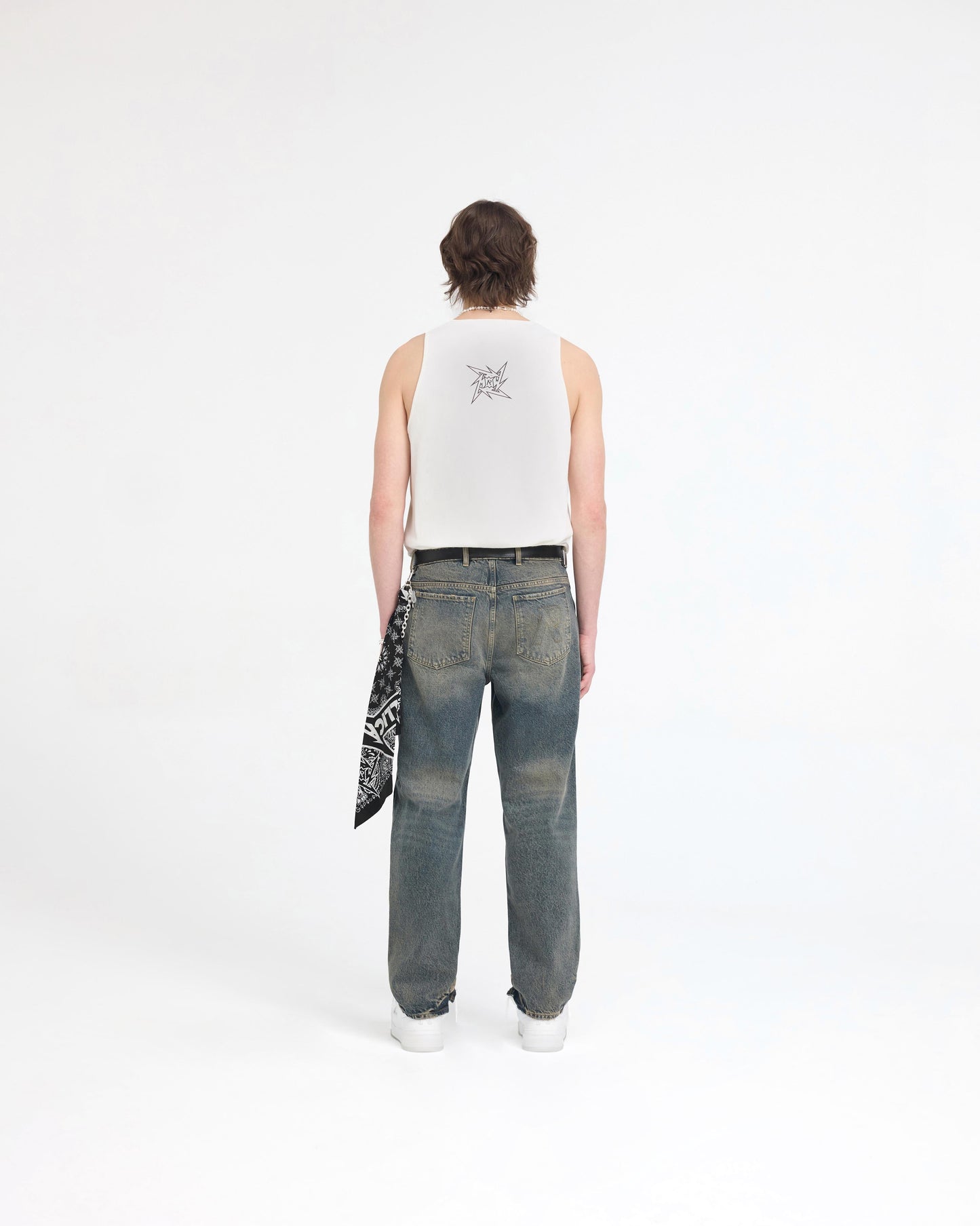 Represent X Metallica Local Crew Vest - Flat White