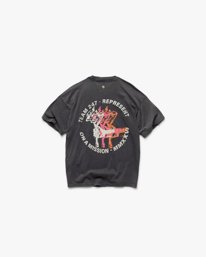 247 Torch Boxy T-Shirt - Washed Black