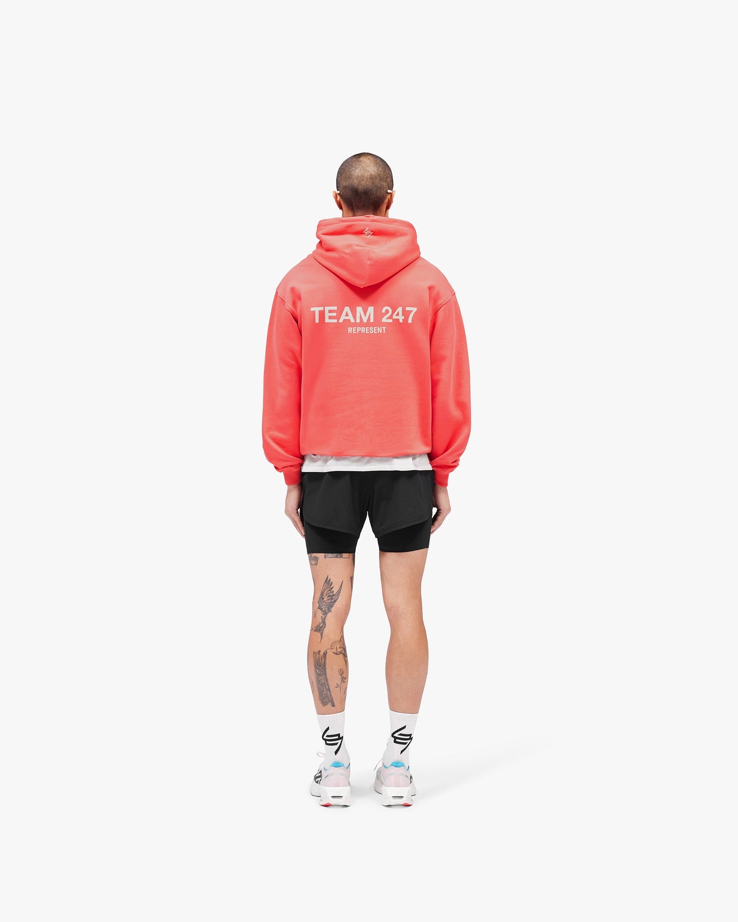Team 247 Oversized Hoodie  - Racing Red
