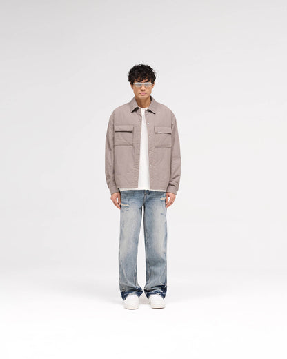 R3 Distressed Baggy Denim - Blue Cream